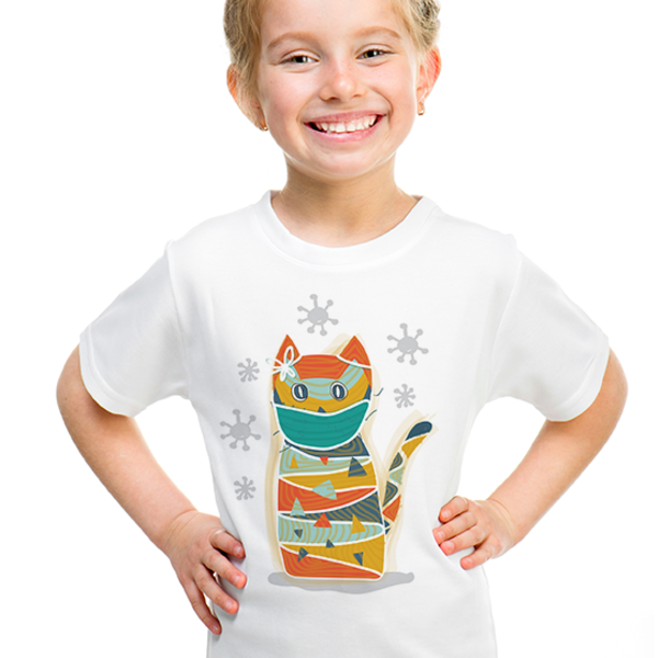 Παιδικό κοντομάνικο μπλουζάκι - Η ΠΑΡΔΑΛΗ ΓΑΤΑ - κορίτσι, αγόρι, παιδικά ρούχα, 1-2 ετών - 2