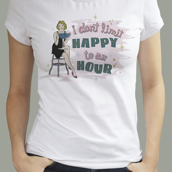 Cocktail vintage retro μπλουζάκι pin-up girl rockabilly - δώρα για γυναίκες - 3