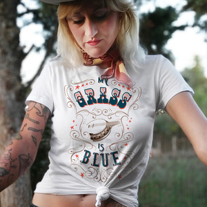 Bluegrass country & western retro vintage μπλουζάκι για cowboys cowgirls