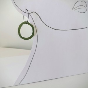 Πράσινη Υδρόγειος_θεατρικά καινοτόμα σκουλαρίκια - κρίκοι, κρεμαστά, μεγάλα, μεγάλα σκουλαρίκια - 3