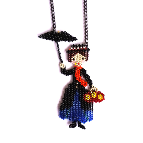 Κολιέ miyuki Mary Poppins - χειροποίητα, miyuki delica, μακριά