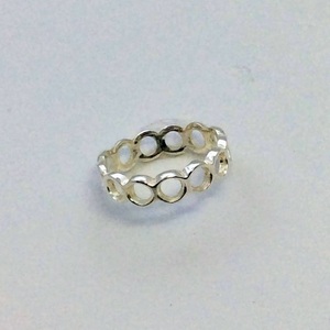 Γεωμετρικό ασημένιο χειροποίητο δαχτυλίδι βέρα. - ασήμι 925, minimal, βεράκια, σταθερά, φθηνά - 2