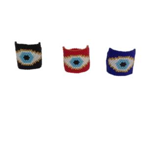 Δαχτυλίδι Evil eye - Ματάκι - miyuki delica, evil eye, φθηνά