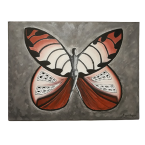 Πίνακας ζωγραφικής "Γυναίκα πεταλούδα"60*80cm - πίνακες & κάδρα, contemporary, διακόσμηση σαλονιού, πίνακες ζωγραφικής