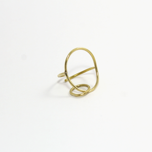 Δαχτυλίδι κύκλος από ορείχαλκο με μικρό κυκλάκι - ορείχαλκος, minimal, μικρά, boho, αυξομειούμενα, φθηνά
