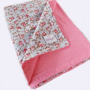 Παιδική κουβέρτα πικέ φλοραλ - κορίτσι, σετ δώρου, κουβέρτες - 2