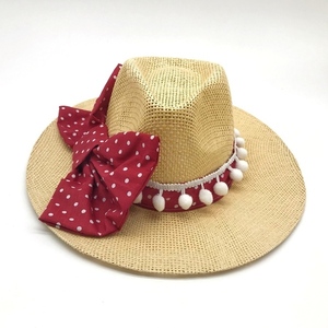 Ψάθινο καπέλο παναμα «Bow» - στυλ, δώρα για γυναίκες, ψάθινα