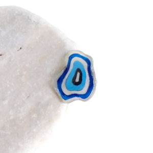 Δαχτυλίδι γυαλάκι της θάλασσας, ζωγραφισμένο με ματάκι. - ζωγραφισμένα στο χέρι, αυξομειούμενα - 4