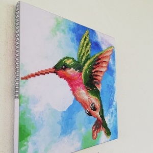 Πίνακας Diamond Painting "Hummingbird" - πίνακες & κάδρα - 3