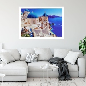 Πίνακας Diamond Painting "Santorini" - πίνακες & κάδρα, πίνακες ζωγραφικής - 5