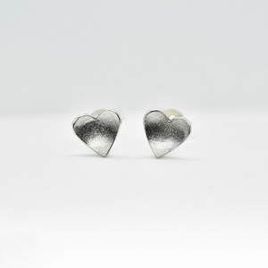 Σκουλαρίκια Καρδούλες Ασημένια - ασήμι 925, καρδιά, καρφωτά, μικρά, φθηνά - 5