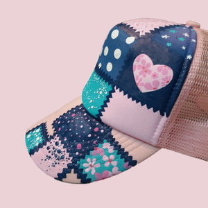 Custom / Handpainted γυναικείο καπέλο - ζωγραφισμένα στο χέρι, γυναικεία, δώρο, καπέλο - 3