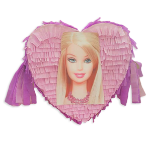 Πινιάτα Barbie καρδιά - κορίτσι, πριγκίπισσα, πινιάτες, ήρωες κινουμένων σχεδίων