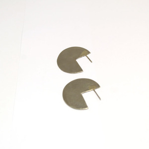 Σκουλαρίκια “Pacman” - αλπακάς, γεωμετρικά σχέδια, χειροποίητα, μικρά, κρεμαστά