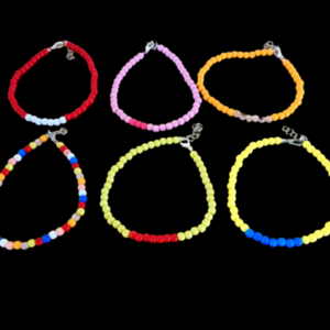 Χειροποίητο γυναικείο βραχιόλι ποδιού σε διάφορα χρώματα - χάντρες, boho, ποδιού, αυξομειούμενα, φθηνά
