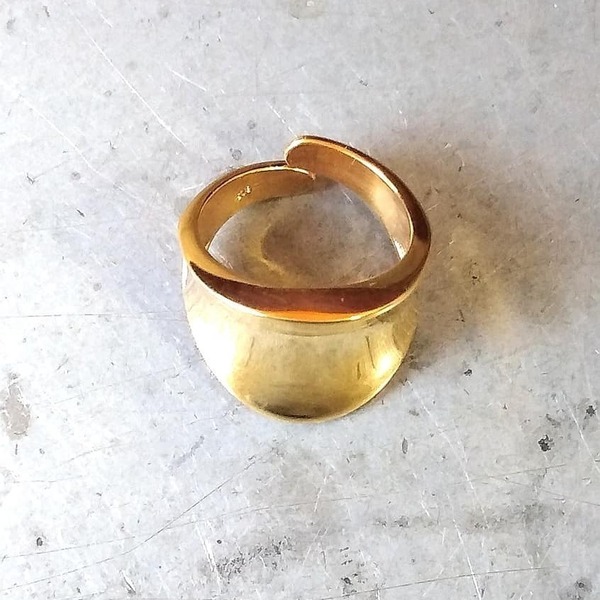 Δαχτυλίδι ασήμι 925 επιχρυσωμένο ή επιπλατινωμένο - επιχρυσωμένα, ασήμι 925, μεγάλα, επιπλατινωμένα, επιροδιωμένα, αυξομειούμενα - 3