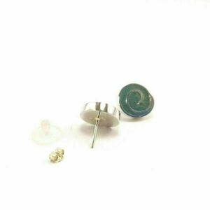 "Σπιράλ" σκουλαρίκια καρφωτά από ασήμι 925 - ασήμι, τσιμέντο, καρφωτά, μικρά, υποαλλεργικό - 3