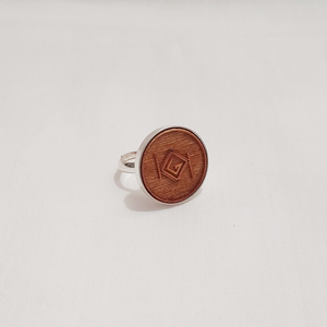 W1Mat - Χειροποίητο δαχτυλίδι φτιαγμένο απο ξύλο - ξύλο, ασήμι 925, αυξομειούμενα