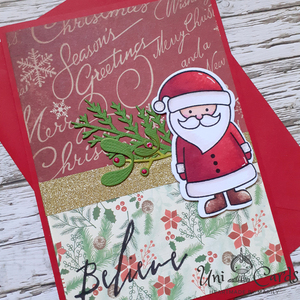 Σετ 3 Χριστουγεννιάτικων καρτών - Santa's Family - χριστουγεννιάτικο, κάρτα ευχών, άγιος βασίλης, ευχετήριες κάρτες - 2