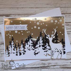 Κάρτα Χριστουγέννων - "White Christmas" - χριστουγεννιάτικο, κάρτα ευχών, χριστουγεννιάτικα δώρα, ευχετήριες κάρτες - 3