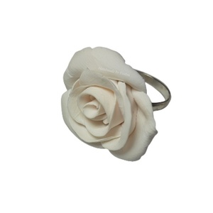 Δαχτυλίδι τριαντάφυλλο - τριαντάφυλλο, πηλός, romantic, μεγάλα, αυξομειούμενα