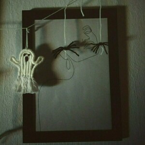 Διακοσμητικό τοίχου γιρλάντα με φαντασματάκια και αράχνες - halloween - 5