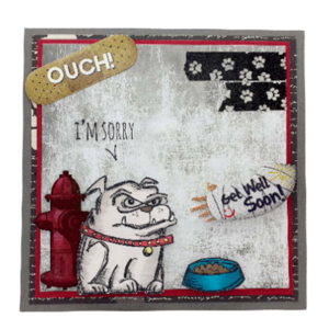 Χιουμοριστική κάρτα για περαστικά - Πιτ μπουλ - σκυλάκι, χιουμοριστικό, κάρτα ευχών, γενική χρήση
