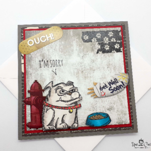 Χιουμοριστική κάρτα για περαστικά - Πιτ μπουλ - σκυλάκι, χιουμοριστικό, κάρτα ευχών, γενική χρήση - 3