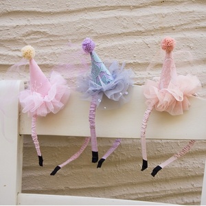 Παιδικές Στέκες "Fairyhat" σε 3 χρώματα - νεράιδα, δώρα γενεθλίων, στέκες μαλλιών παιδικές, αξεσουάρ μαλλιών - 4