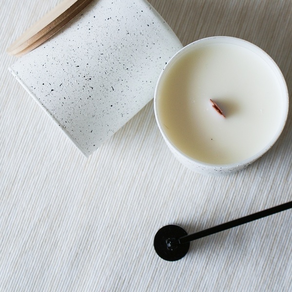Κερί σογιας με άρωμα Cotton μέσα σε ποτήρι ζωγραφισμένο στο χέρι - ζωγραφισμένα στο χέρι, αρωματικά κεριά, διακοσμητικά, κεριά - 4