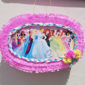 Πινιάτα πριγκίπισσες - κορίτσι, πάρτυ, πριγκίπισσα, πινιάτες, πάρτυ γενεθλίων, είδη για πάρτυ, ήρωες κινουμένων σχεδίων - 4