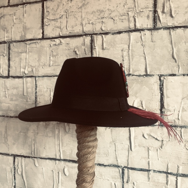 Καπέλο μάλλινο / χειμωνιάτικο - Parrot - φτερό, καπέλο - 5