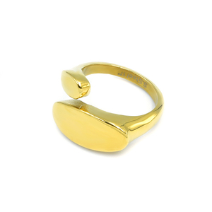 Δαχτυλίδι από Ανοξείδωτο Ατσάλι Cally Gold - ατσάλι, boho, μεγάλα, αυξομειούμενα, φθηνά - 2