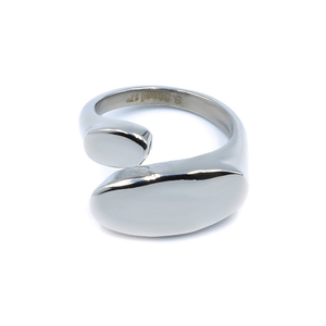 Δαχτυλίδι από Ανοξείδωτο Ατσάλι Cally Silver - ατσάλι, boho, μεγάλα, αυξομειούμενα, φθηνά