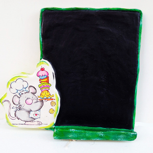Chef Mouse Blackboard - πίνακες & κάδρα, παιδικά κάδρα