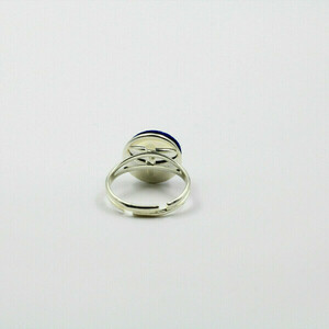 Δαχτυλίδι με βαμβακερό καμπουσόν - επάργυρα, μικρά, μπρούντζος, αυξομειούμενα - 4