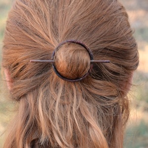 Ρούστικ αξεσουάρ χαλκού, hair barrette - 2