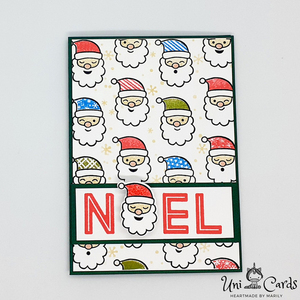 Χριστουγεννιάτικη κάρτα - Cute Santa - χριστουγεννιάτικο, κάρτα ευχών, άγιος βασίλης, ευχετήριες κάρτες - 2