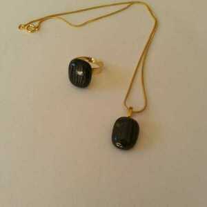 Δαχτυλίδι dichroic Μωβ 2 - γυαλί, μικρά, ατσάλι, δώρα για γυναίκες, φθηνά - 5
