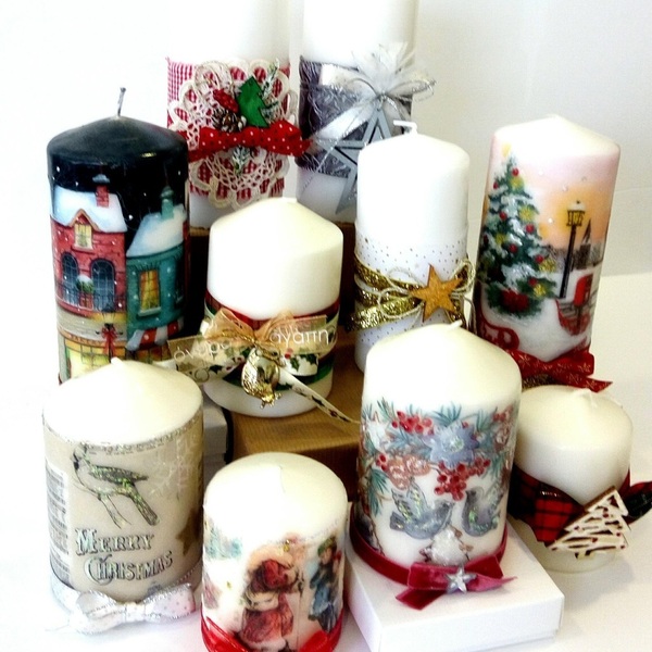 Διακοσμητικό Χριστουγεννιάτικο κερί αστέρι - αστέρι, δώρο, minimal, κερί, κεριά & κηροπήγια - 2