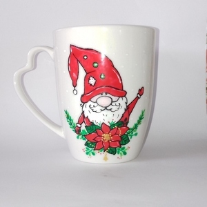 Χριστουγεννιάτικο νανάκι-Christmas gnome - πορσελάνη, διακοσμητικά, χριστουγεννιάτικα δώρα, κούπες & φλυτζάνια