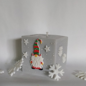 Χριστουγεννιάτικο κερί gnome - κεριά & κηροπήγια
