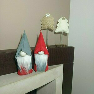 Νάνος διακοσμητικό (Gnome) κόκκινο - διακοσμητικά, χριστουγεννιάτικα δώρα - 4