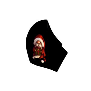 91.Μάσκα χριστουγεννιάτικη-βαμβακερή πολλαπλών χρήσεων-Σχέδιο "Santa 1o". - βαμβάκι, πλενόμενο, merry christmas, χριστουγεννιάτικα δώρα, μάσκες προσώπου - 2