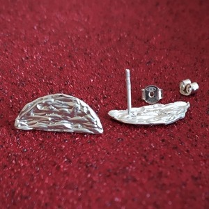Σκουλαρίκια καρφακια ασημενια - ασήμι, καρφωτά, μικρά, boho - 3