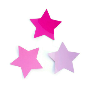 Αυτοκόλλητα Τοίχου Αστέρια από βινύλιο Σετ 20 Τεμαχίων 7x7εκ Ροζ, Φούξια και Λιλά - κορίτσι, αστέρι, διακοσμητικά, αυτοκόλλητα - 2