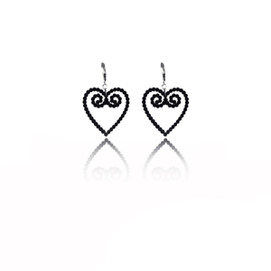 earrings,plexiglass,HEART,steel,Heart,(code:15bl) - plexi glass, ατσάλι, κρεμαστά, μεγάλα, με κλιπ