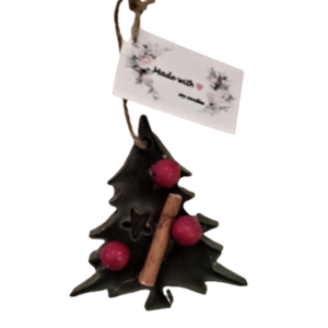 Χριστουγεννιάτικο αρωματικό στολίδι από κερί σόγιας - αρωματικά χώρου - 2