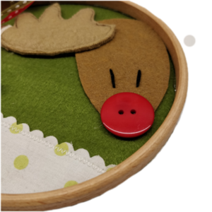 "Ρούντολφ!" - Διακοσμητικό τελάρο - ξύλο, χριστουγεννιάτικα δώρα, στολίδι δέντρου, στολίδια - 2