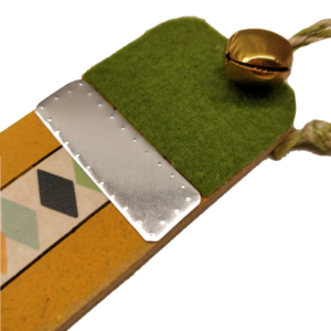 "Μολύβι!" – Χειροποίητο στολίδι από ξύλο 15,5 Χ 4 εκ. για δασκάλα ή δάσκαλο με ανάγλυφα στοιχεία μέταλλο, τσόχα, σε κουτί δώρου - ξύλο, πρωτότυπα δώρα, στολίδι δέντρου, δώρα για δασκάλες - 3